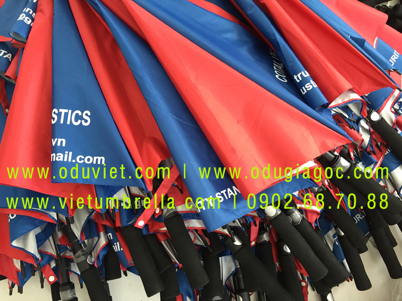 xưởng sản xuất ô dù cầm tay in logo quảng cáo